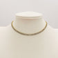 BELLATRIX ~ Tennis Choker doppio girocollo in ACCIAIO INOSSIDABILE con cubic zirconia