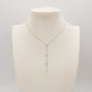 HEATHER - ACCIAIO INOSSIDABILE- Collana cravattina con cubic zirconia