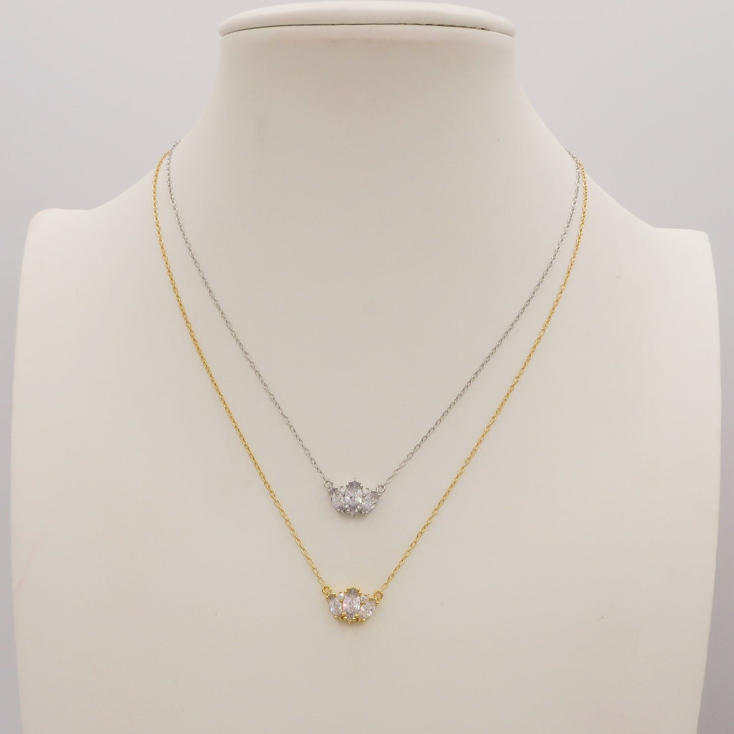 HAVEN  ~ ARGENTO 925 ~ Collana con pendente in cubic zirconia