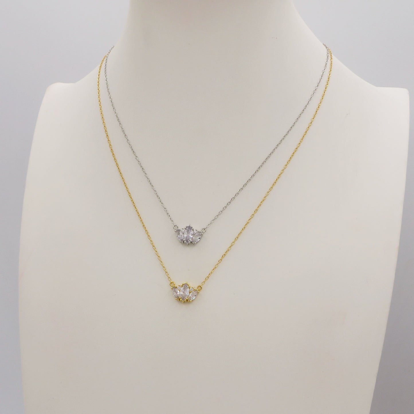 HAVEN  ~ ARGENTO 925 ~ Collana con pendente in cubic zirconia