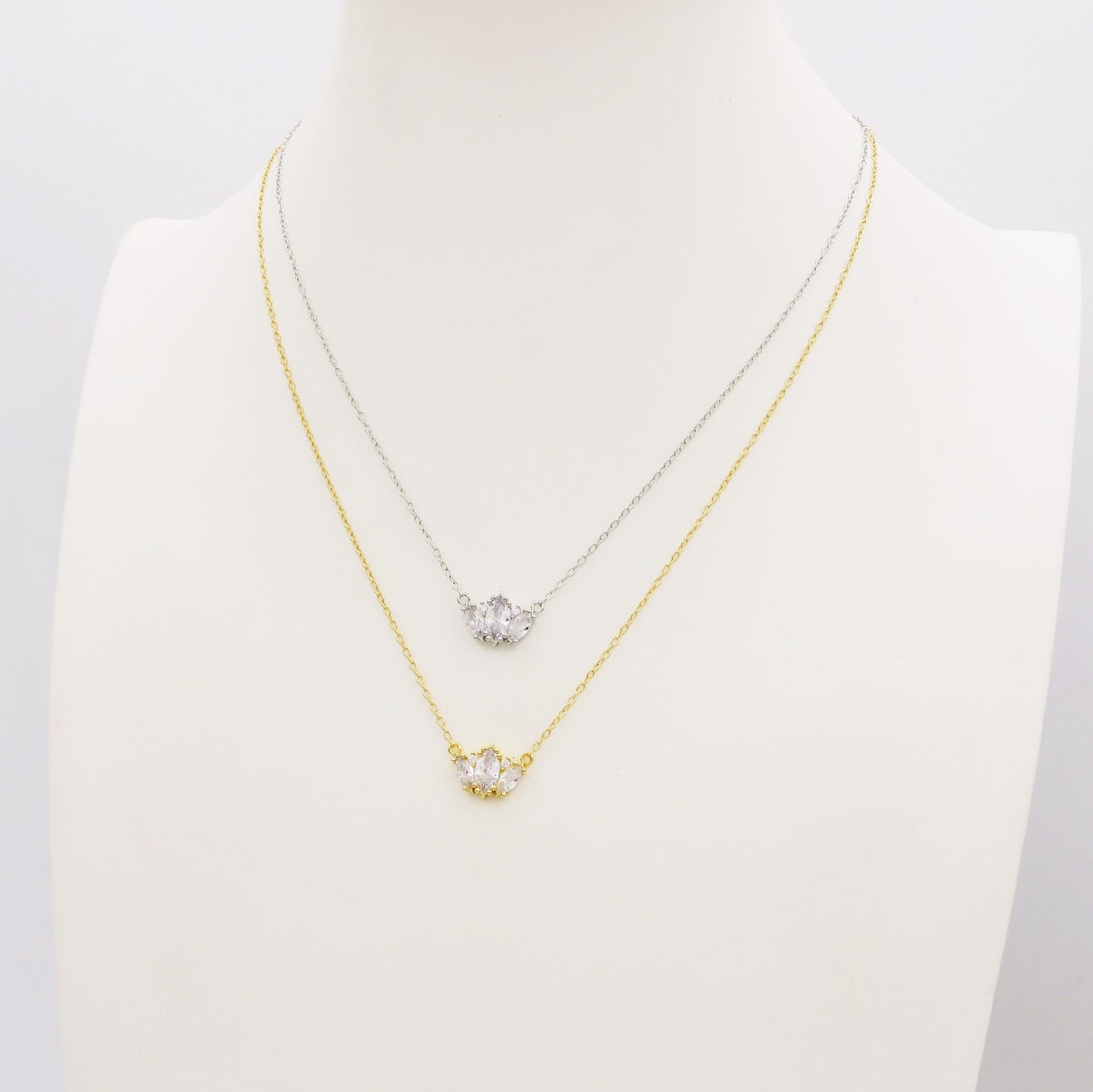 HAVEN  ~ ARGENTO 925 ~ Collana con pendente in cubic zirconia