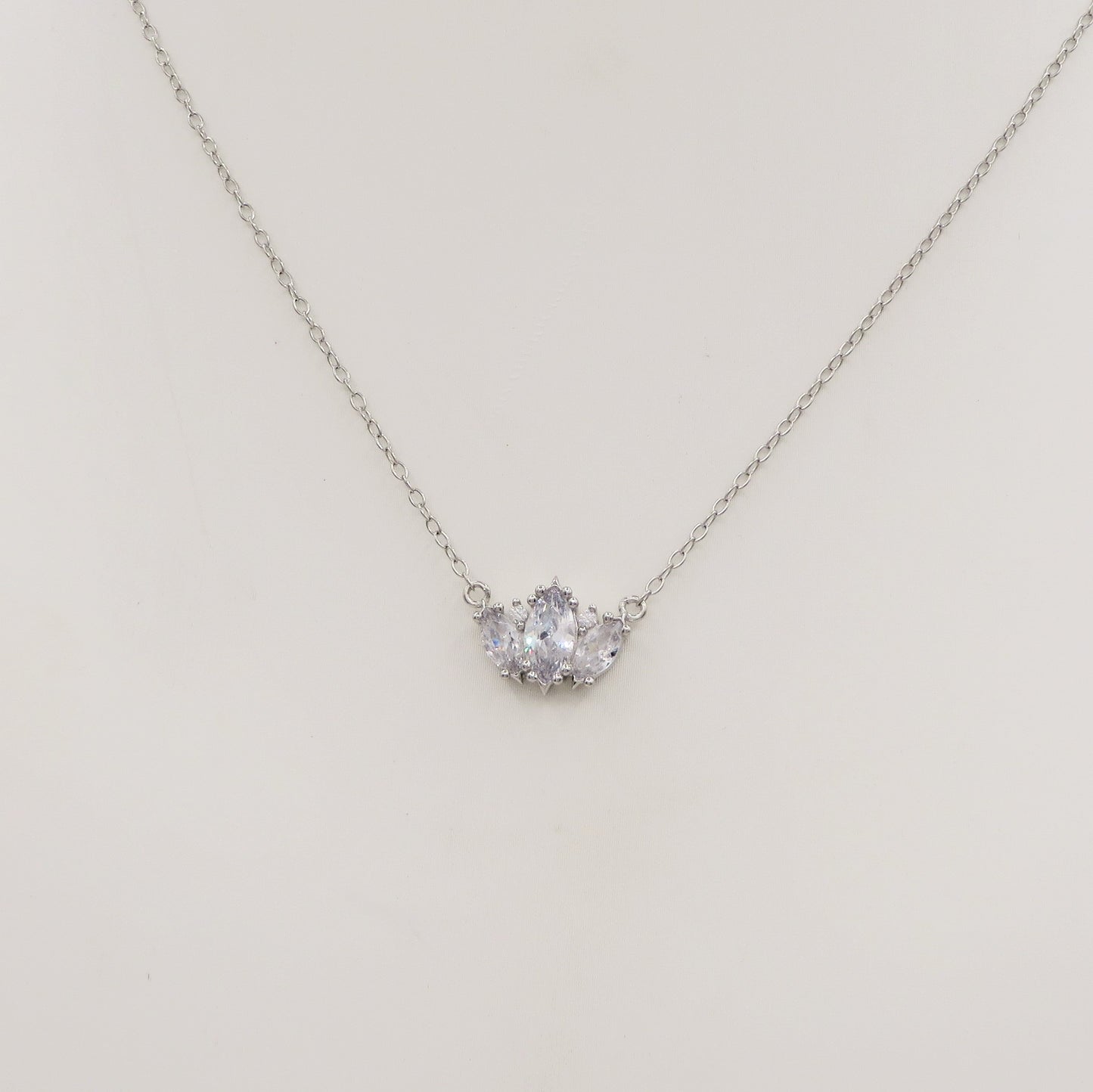 HAVEN  ~ ARGENTO 925 ~ Collana con pendente in cubic zirconia
