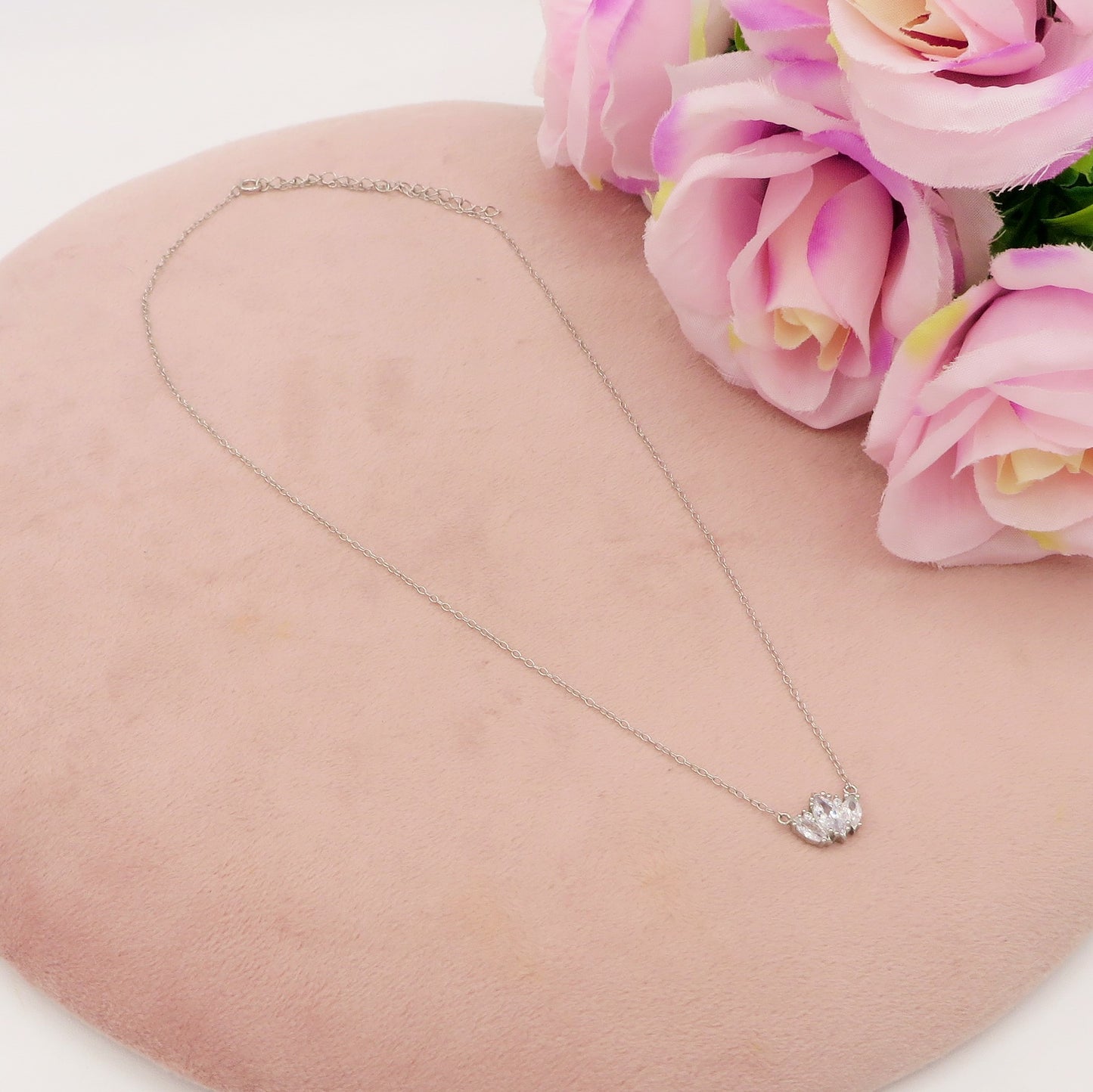 HAVEN  ~ ARGENTO 925 ~ Collana con pendente in cubic zirconia