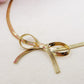 ELEONOR BOW ~ Collana choker Snake con fiocco in ACCIAIO INOSSIDABILE