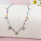 SOPHIE collana ~ ACCIAIO INOSSIDABILE ~ Collana  con charms e cristalli