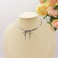 ELEONOR BOW ~ Collana choker Snake con fiocco in ACCIAIO INOSSIDABILE