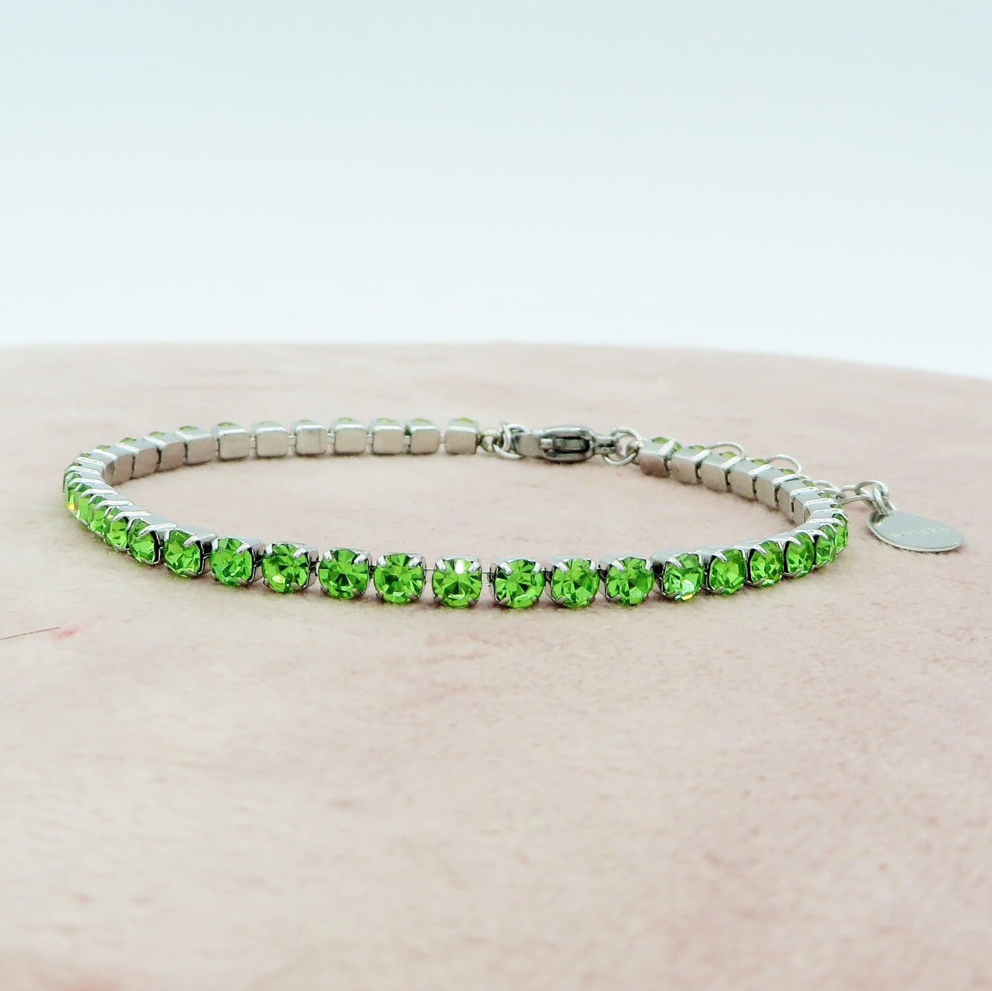 VEGAS ~ Bracciale tennis ACCIAIO INOSSIDABILE regolabile