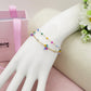 DAISY  Double ~ ACCIAIO INOSSIDABILE ~ Bracciale DOPPIO con fiori e cristalli