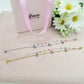DAISY  Double ~ ACCIAIO INOSSIDABILE ~ Bracciale DOPPIO con fiori e cristalli