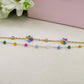 DAISY  Double ~ ACCIAIO INOSSIDABILE ~ Bracciale DOPPIO con fiori e cristalli