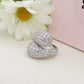 DROP SHINE - Cocktail ring regolabile con cubic zirconia
