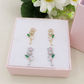 LIFE ROSE SHINE  ~ Orecchini floreali a rosa in Cubic Zirconia