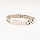 Bracciale uomo catena GROUMETTE 1cm con placca ACCIAIO