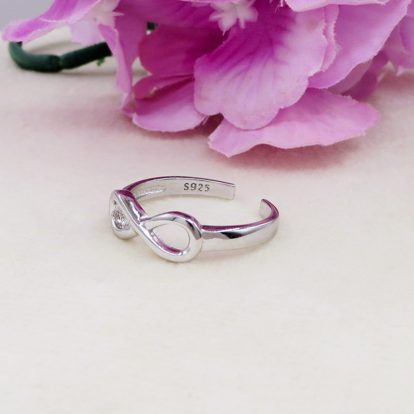 INFINITY ~ Anello simbolo infinito in ARGENTO 925 regolabile