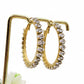 PIPER big hoops ~ ACCIAIO INOSSIDABILE - Paio Orecchini a Cerchio con cubic zirconia