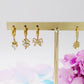 LOVELY SHINE Set 6 orecchini - ACCIAIO INOSSIDABILE - 6 Orecchini pendenti con cubic zirconia