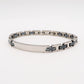 BRACCIALE uomo ACCIAIO INOSSIDABILE catena orologio bicolor
