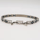 BRACCIALE uomo ACCIAIO INOSSIDABILE catena orologio bicolor