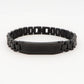BRACCIALE uomo catena orologio Black ACCIAIO INOSSIDABILE