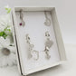 Crystal HEART Set - 6 Orecchini pendenti in cubic zirconia a forma di cuore