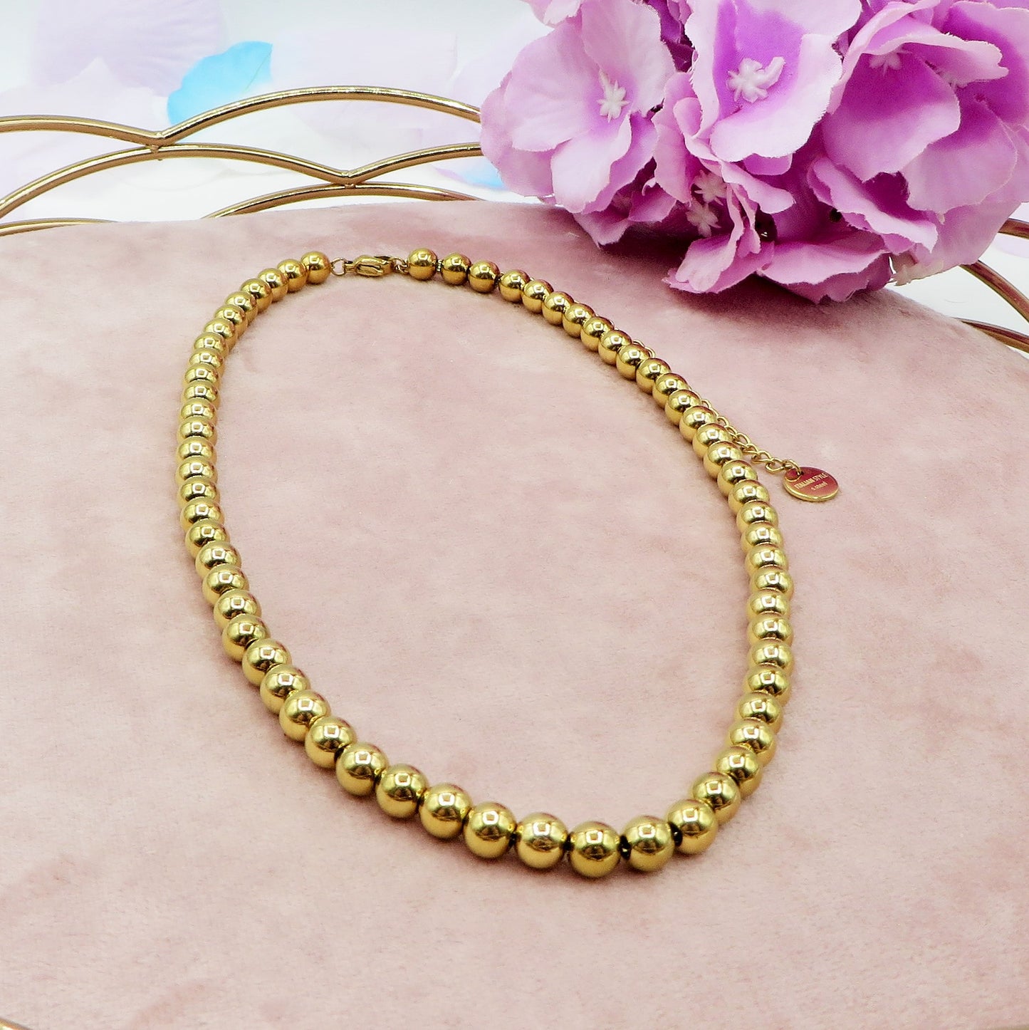 JOSIE Collana PALLINI ~ Collana UNISEX in ACCIAIO INOSSIDABILE