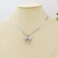 WALDORF large - ACCIAIO INOSSIDABILE - collana con pendente fiocco