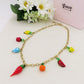 SUMMER IN ITALY - ACCIAIO inossidabile - Collana catena charms frutta estiva