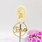 BRILLIANT big hoops - NOME PERSONALIZZATO Paio orecchini a cerchio in Acciaio Inossidabile