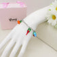 SUMMER IN ITALY - ACCIAIO inossidabile - Bracciale catena charms frutta estiva