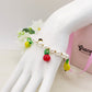 SUMMER IN ITALY PEARLS BRACELET  - ACCIAIO inossidabile - Bracciale catena charms frutta estiva