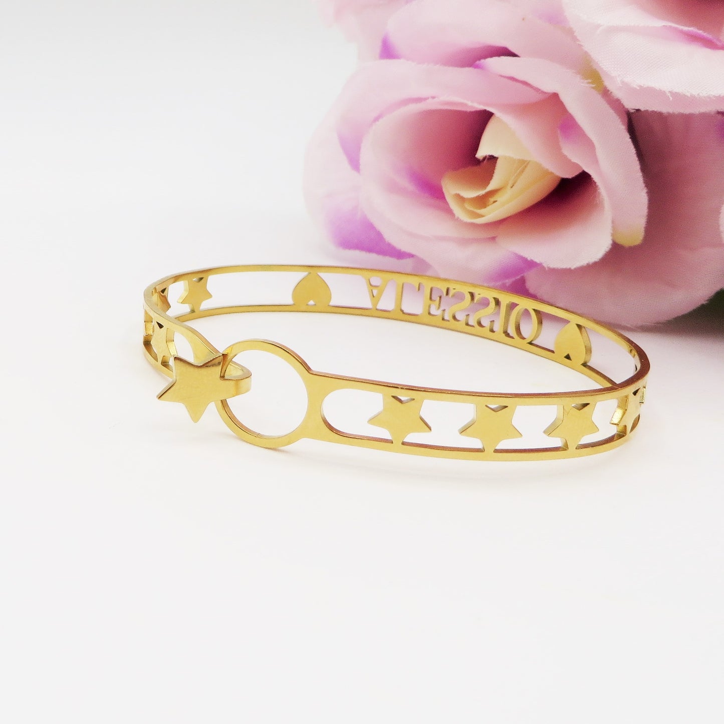 Bracciale MANETTA NOME PERSONALIZZATO in Acciaio Inossidabile
