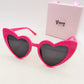BETH -  Occhiali da sole a cuore UV400 con custodia