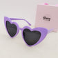 BETH -  Occhiali da sole a cuore UV400 con custodia