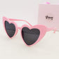 BETH -  Occhiali da sole a cuore UV400 con custodia