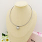 CASSANDRA ROUND  + CUORE BOMB ~ Collana tubogas tubolare ACCIAIO inossidabile