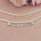 BRACCIALE Perle Con Nome personalizzabile in Acciaio Inox