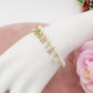 BRACCIALE Perle Con Nome personalizzabile in Acciaio Inox
