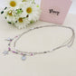 MADEIRA ~ Collana ACCIAIO INOSSIDABILE con perline e charms marini