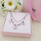 MADEIRA ~ Collana ACCIAIO INOSSIDABILE con perline e charms marini