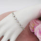 PENELOPE ~ Bracciale tennis cuori cubic zirconia ACCIAIO INOSSIDABILE regolabile