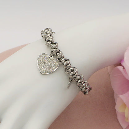 ARDEN - Bracciale elasticizzato nodini cuore e stella in acciaio inossidabile