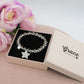 ARDEN - Bracciale elasticizzato nodini cuore e stella in acciaio inossidabile