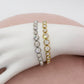 CINDY degradè ~ ACCIAIO INOSSIDABILE - Bracciale tennis in cubic zirconia rotondi