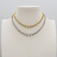 CINDY degradè ~ Girocollo choker in ACCIAIO INOSSIDABILE e cubic zirconia rotondi