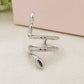 EVE EARCUFF Snake ~ ACCIAIO Inossidabile orecchino Senza buco