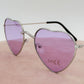 ADELINE - Occhiali da sole a cuore UV400 con custodia