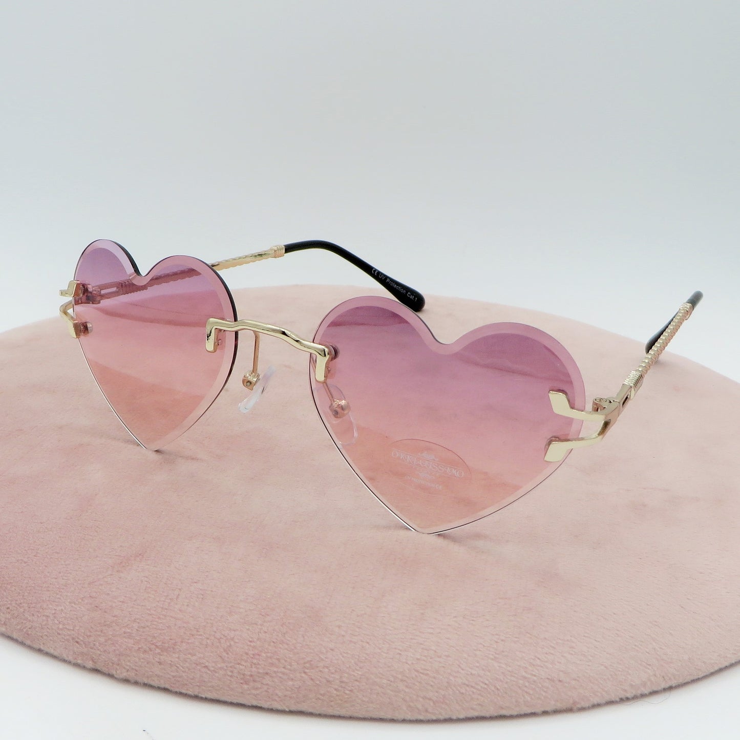 ADELINE - Occhiali da sole a cuore UV400 con custodia