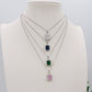 ARIANA - Collana con pendente in cubic zirconia colours