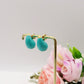 DROP SPRING COLOURS XS 2cm - ACCIAIO  inossidabile ~ PAIO Orecchini goccia bombe' smaltati
