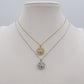 CAMELIA CRYSTAL - Collana con pendente camelia in cubic zirconia
